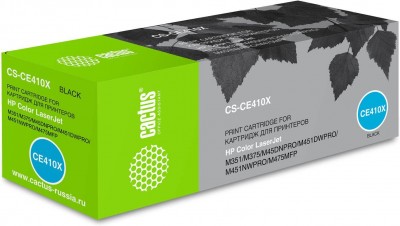 Cactus CE410X Картридж (CS-CE410X) для HP CLJ Pro 300 Color M351/ Pro 400 Color M451/ Pro 300 Color MFP M375/ Pro 400 Color MFP M475, черный, 4 000 стр.