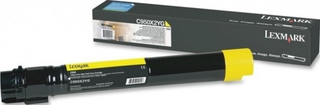 C950X2YG оригинальный картридж Lexmark для принтера Lexmark C950x, yellow, 22000 страниц