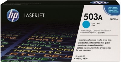 Q7581A (503A) оригинальный картридж HP для принтера HP Color LaserJet 3800/ CP3505 cyan, 6000 страниц