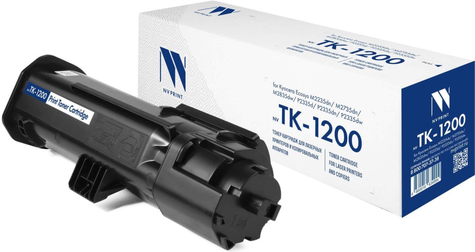 Картридж NV Print TK-1200 для Kyocera ECOSYS P2335d/ P2335dn/ P2335dw/ M2235dn/ M2735dn/ M2835dw, 3000 страниц