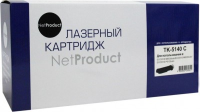 Тонер-картридж NetProduct (N-TK-5140C) для Kyocera ECOSYS M6030cdn/ M6530cdn, C, 5K
