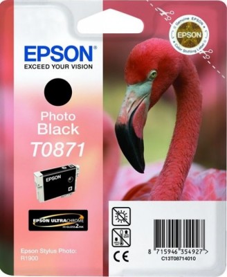 Картридж Epson T0871 (ST PHOTO R1900) черный ТЕХН (6033)