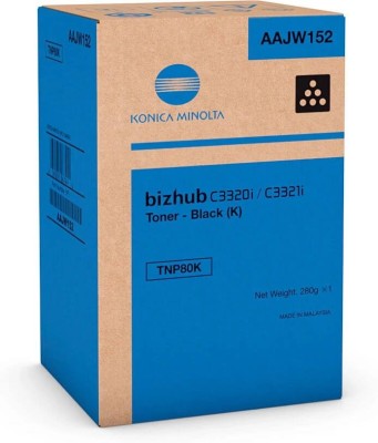Картридж Konica-Minolta TNP-80K/ TNP80K/ AAJW152 Black оригинальный для Konica-Minolta bizhub C3320i, чёрный, 13000 стр.
