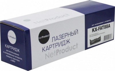 Тонер-картридж NetProduct (N-KX-FAT88A) для Panasonic KX-FL401/ 402/ 403/ FLC411/ 412/ 413, 2K