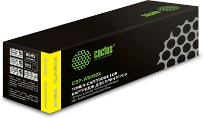 Картридж Cactus W2032X 415X (CSP-W2032X) Yellow для HP Color LaserJet M454/ M479 MFP, жёлтый, увеличенный, 6000 стр.