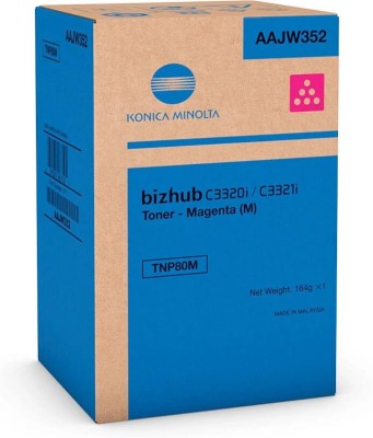 Картридж Konica-Minolta TNP-80M/ TNP80M/ AAJW352 Magenta оригинальный для Konica-Minolta bizhub C3320i, пурпурный, 9000 стр.
