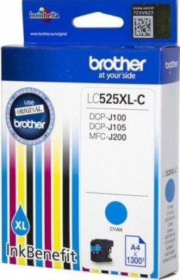 Brother LC525XLC Картридж ,Cyan{DCP-J100/J105/J200, Cyan, (1300стр.)}