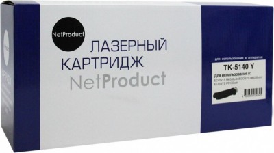 Тонер-картридж NetProduct (N-TK-5140Y) для Kyocera ECOSYS M6030cdn/ M6530cdn, Y, 5K