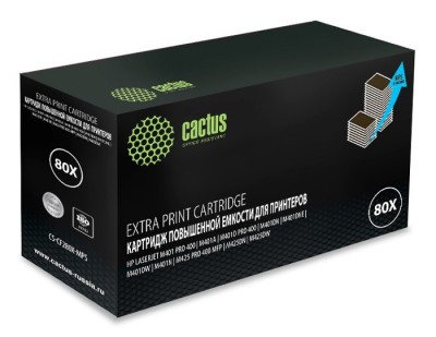 Картридж Cactus CF280XX (CS-CF280X-MPS) для HP LJ Pro 400/ M401/ M425 чёрный, увеличенный, 13000 стр.