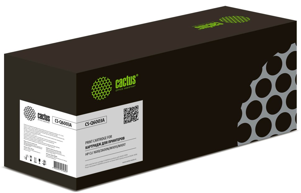 Cactus Q6003A Картридж (CS-Q6003A) для Color LaserJet 1600/ 2600N/ M1015/ M1017,пурпурный