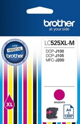 Brother LC525XLM Картридж ,Magenta{DCP-J100/J105/J200, Magenta, (1300стр.)}