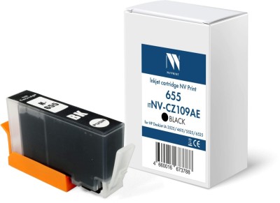 Картридж NV Print №655 (NV-CZ109AE) Black для HP DeskJet Ink Advantage 3525/ 4615/ 5525/ 6525, чёрный, 24мл