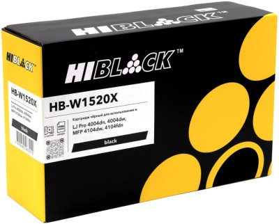 Картридж Hi-Black W1520X (HB-W1520X) Black (с чипом) для HP LaserJet Pro 4004/ MFP 4104, чёрный, увеличенный, 9,7K