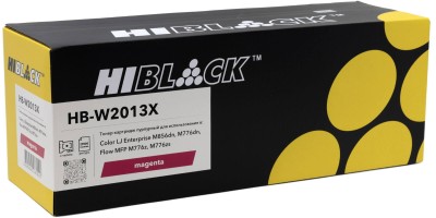 Картридж Hi-Black W2013X (HB-W2013X) Magenta (с чипом) для HP Color LaserJet Enterprise M856/ M776/ M776z, пурпурный, увеличенный, 29000 страниц