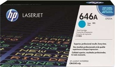 CF031A (646A) оригинальный картридж HP для принтера HP Color LaserJet CM4540/ CM4540f/ CM4540fskm cyan, 12500 страниц