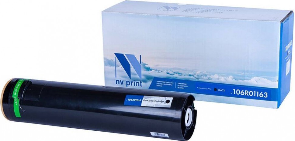 Картридж NV Print NV-106R01163 Черный для принтеров Xerox Phaser 7760, 32000 страниц