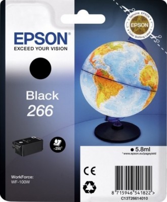 C13T26614010 Картридж Epson черный для WF-100 (cons ink)