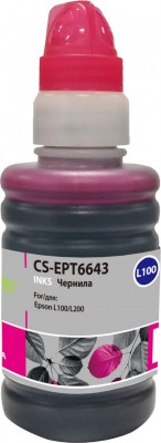 C13T66434A Чернила Cactus для принтеров Epson L100 пурпурные 100ml