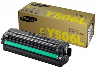 Картридж Samsung CLT-Y506L для принтеров Samsung CLP-680 жёлтый, оригинальный (3500 стр.)