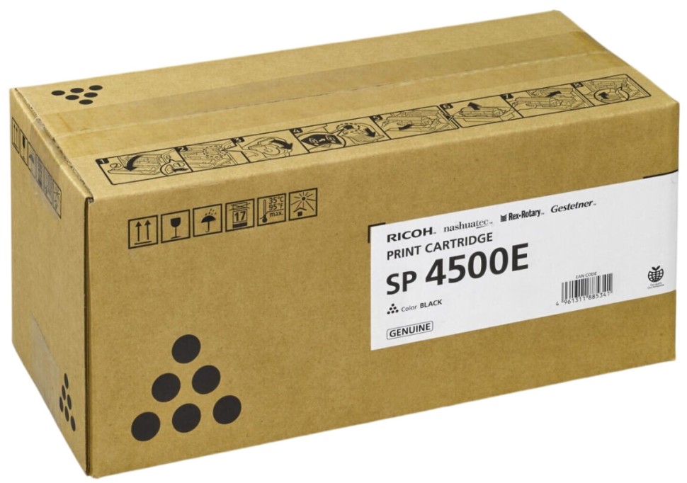 Картридж Ricoh SP 4500E (407340) оригинальный для Ricoh Aficio SP 3600DN/ 3600SF/ 3610SF/ 4510DN/ 4510SF, чёрный, 6000 стр.