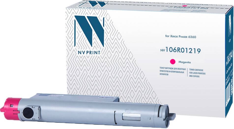 Картридж NV Print NV-106R01219 Пурпурный для принтеров Xerox Phaser 6360, 12000 страниц
