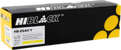 Картридж Hi-Black (HB-№054H Y) для Canon i-SENSYS LBP621Cw/622/623/ imageCLASS MF642Cdw, желтый, 2,3K (с чипом)