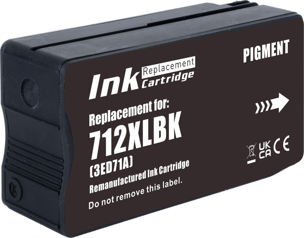 Картридж NV Print №712 (NV-3ED71A) Black для HP DesignJet T210/ T630, чёрный, 80 мл