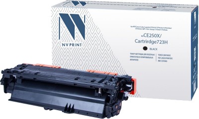 Картридж NV Print CE250X/ 723H Черный для принтеров HP LaserJet Color CP3525/ CP3525dn/ CP3525n/ CP3525x/ CM3530/ CM3530fs/ Canon i-SENSYS LBP7750Cdn, 10500 страниц