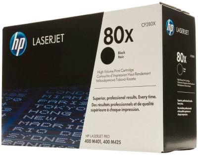 Картридж HP CF280X (80X) оригинальный для HP LaserJet Pro 400 M401/ 400 MFP M425, чёрный, увеличенный, 6900 страниц