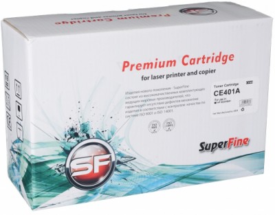 Картридж SuperFine CE401A (507A) Cyan для HP Color LaserJet M551, М551n, M551dn, M551xh голубой 6000 копий совместимый