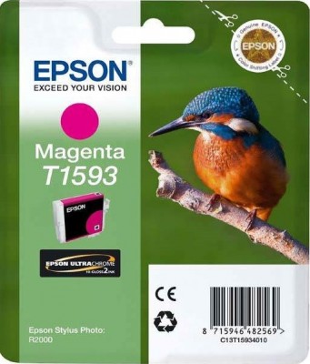 Картридж Epson C13T15934010 T1593 17ml пурпурный 850 копийв технологической упаковке