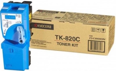 TK-820C (1T02HPCEU0) оригинальный картридж Kyocera для принтера Kyocera FS-C8100DN cyan, 7000 страниц