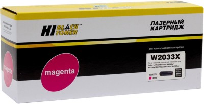 Картридж Hi-Black W2033X (HB-W2033X) Magenta (с чипом) для HP Color LaserJet Pro M454dn/ M479dw, №415X, пурпурный, 6K