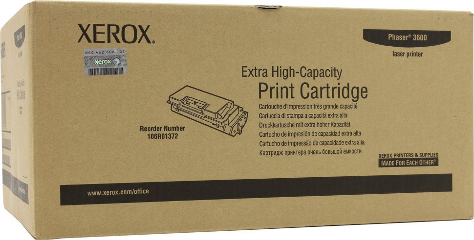 Картридж XEROX PHASER 3600 print-cart (106R01372) черный 20k оригинальный