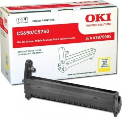 OKI 43870005 Барабан, Yellow {C5650/5750, (20000стр.)}