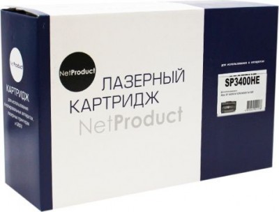 Картридж NetProduct (N-SP3400HE) для Ricoh Aficio SP 3400N/ 3410DN/ 3400SF/ 3410SF, 5K