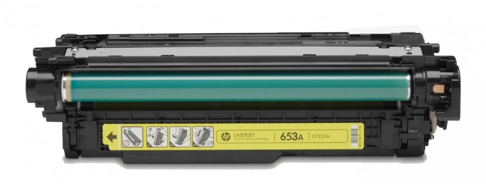 CF322A (653A) оригинальный картридж HP в технологической упаковке для принтера HP Color LaserJet Enterprise M651/ M680dn/ M680f/ M680z Yellow, 16500 страниц