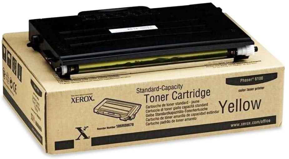 Картридж XEROX PHASER 6100 (106R00678) желт 2к оригинальный