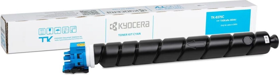 Картридж Kyocera TK-8375C (1T02XDCNL0) оригинальный для принтера Kyocera TASKalfa 3554ci, голубой, 20 000 стр.