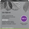 Картридж Cactus TZe-141 (CS-TZE141) для Brother P-touch 1010/ P700/ P900W/ P950W, чёрный на прозрачном, 18мм х 8м
