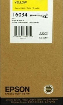 C13T603400 Картридж Epson для Stylus Pro 7880/9880 220ml Yellow