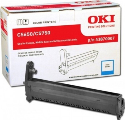 OKI 43870007 Барабан, Cyan {C5650/5750, (20000стр.)}
