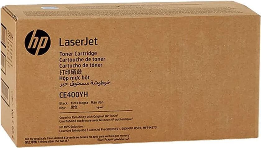 Картридж HP CE400YH (507Y) оригинальный для HP Color LaserJet M551/ MFP M575, чёрный, 11700 стр.