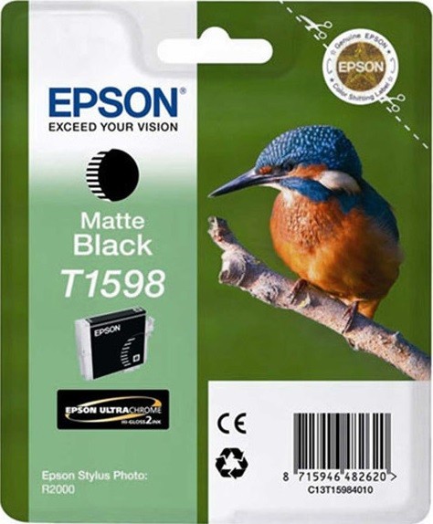 Картридж Epson C13T15984010 T1598 17ml черный матовый 850 копий в технологической упаковке