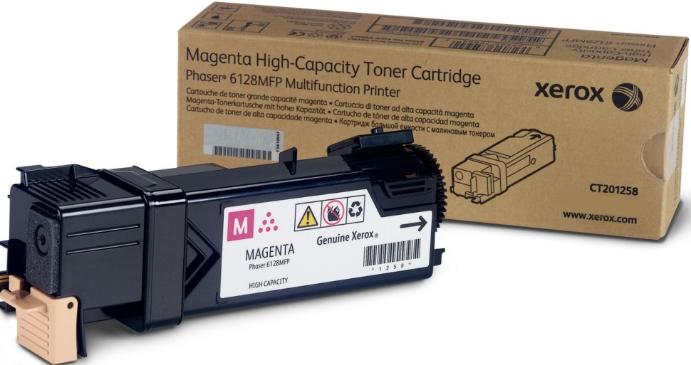 Картридж XEROX PHASER 6128 (106R01457) пурпурный 2,5к оригинальный
