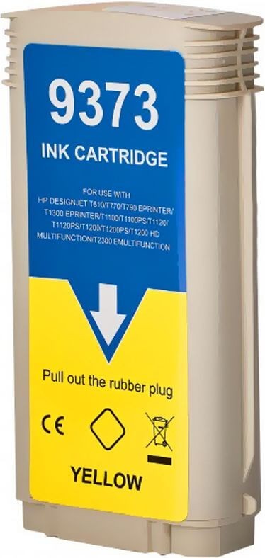 Картридж NV Print №72 (NV-C9373A) Yellow для HP DesignJet T610/ T770/ T790/ T1100/ T1120/ T1200, жёлтый, 130мл