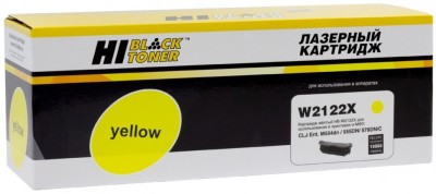 Картридж Hi-Black W2122X (HB-W2122X) Yellow (с чипом) для HP CLJ Enterprise M554dn/ 555DN/ 555x/ 578f/ 578DN, жёлтый, 10K