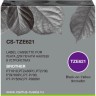 Картридж Cactus TZe-621 (CS-TZ621) для Brother P-touch 1010/ 1280/ 1280VP/ 2700VP, чёрный на жёлтом, 8мм х 8м