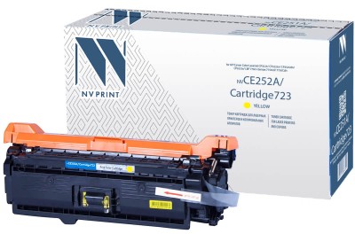 Картридж NV Print CE252A/ 723 Желтый для принтеров HP LaserJet Color CP3525/ CP3525dn/ CP3525n/ CP3525x/ CM3530/ CM3530fs/ Canon i-SENSYS LBP7750Cdn, 7000 страниц