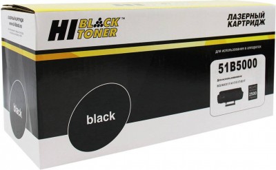 Тонер-картридж Hi-Black (HB-51B5000) для Lexmark MS/MX317/ MX417/ MX517/ MX617, черный, 2500 страниц